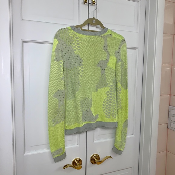 Opening Ceremony Neon Yellow Knit Sweater - Picture 9 of 14
